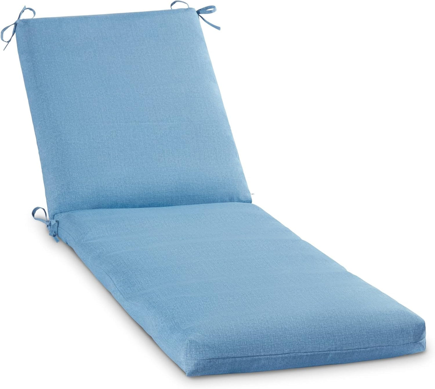 South Pine Porch Outdoor Reversible Chaise Lounge Chair Cushion with String Ties, Jamboree Paisley