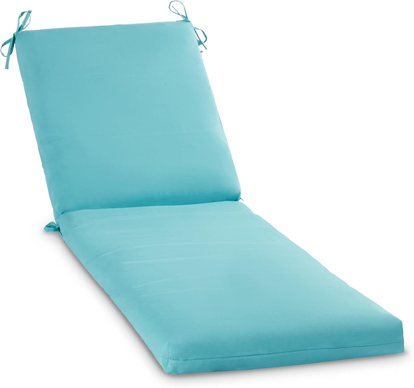 South Pine Porch Outdoor Reversible Chaise Lounge Chair Cushion with String Ties, Jamboree Paisley