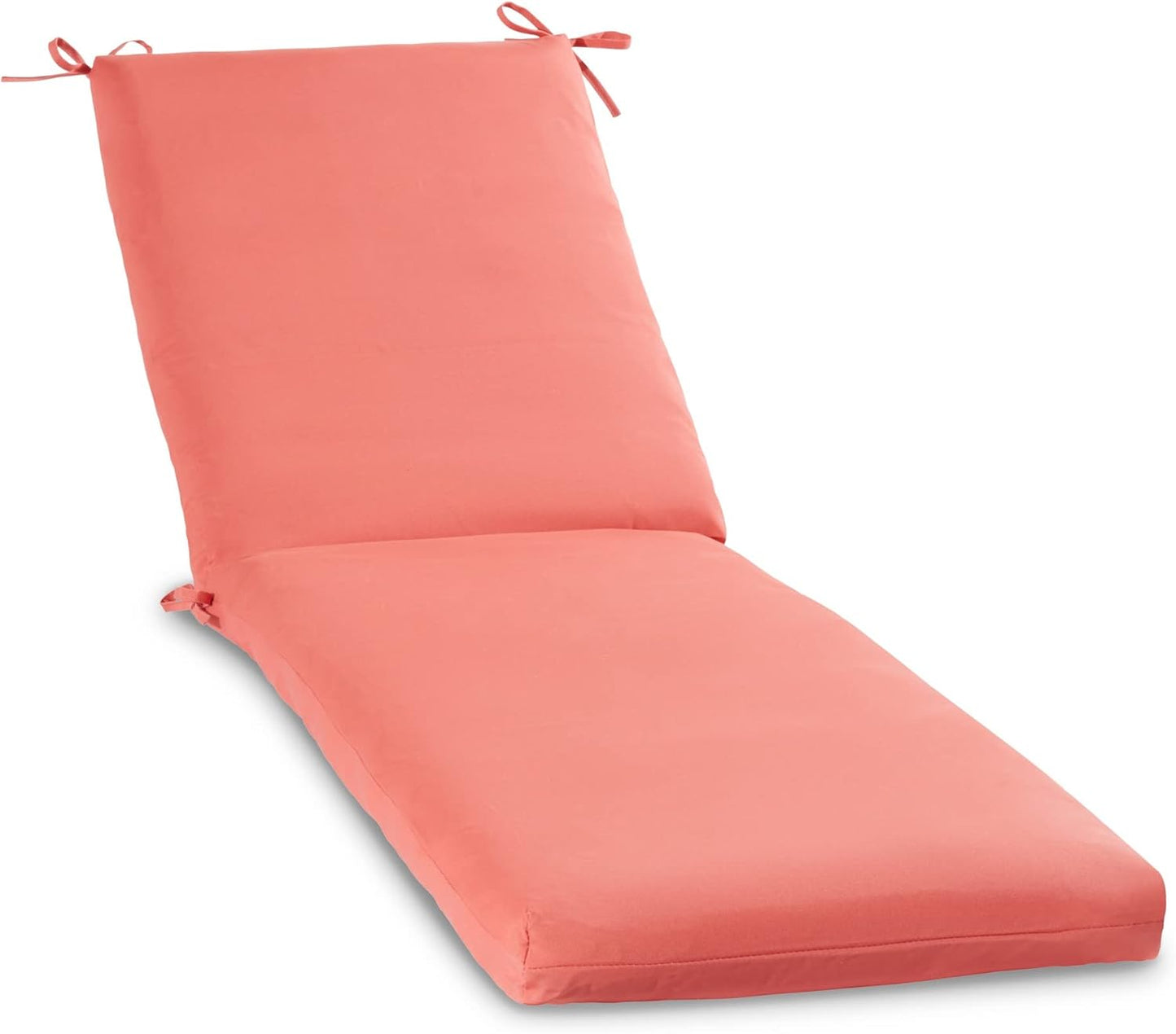South Pine Porch Outdoor Reversible Chaise Lounge Chair Cushion with String Ties, Jamboree Paisley