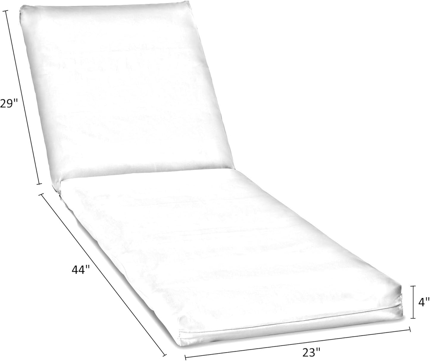 South Pine Porch Outdoor Reversible Chaise Lounge Chair Cushion with String Ties, Jamboree Paisley