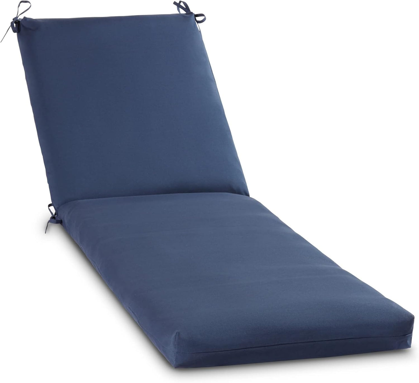 South Pine Porch Outdoor Reversible Chaise Lounge Chair Cushion with String Ties, Jamboree Paisley