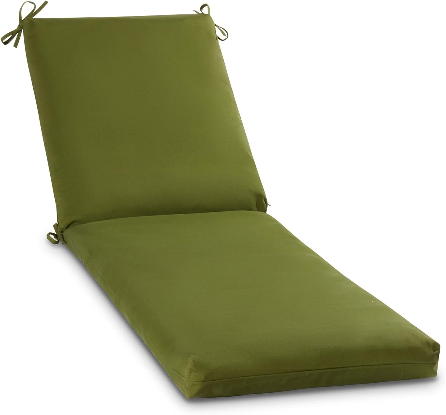 South Pine Porch Outdoor Reversible Chaise Lounge Chair Cushion with String Ties, Jamboree Paisley