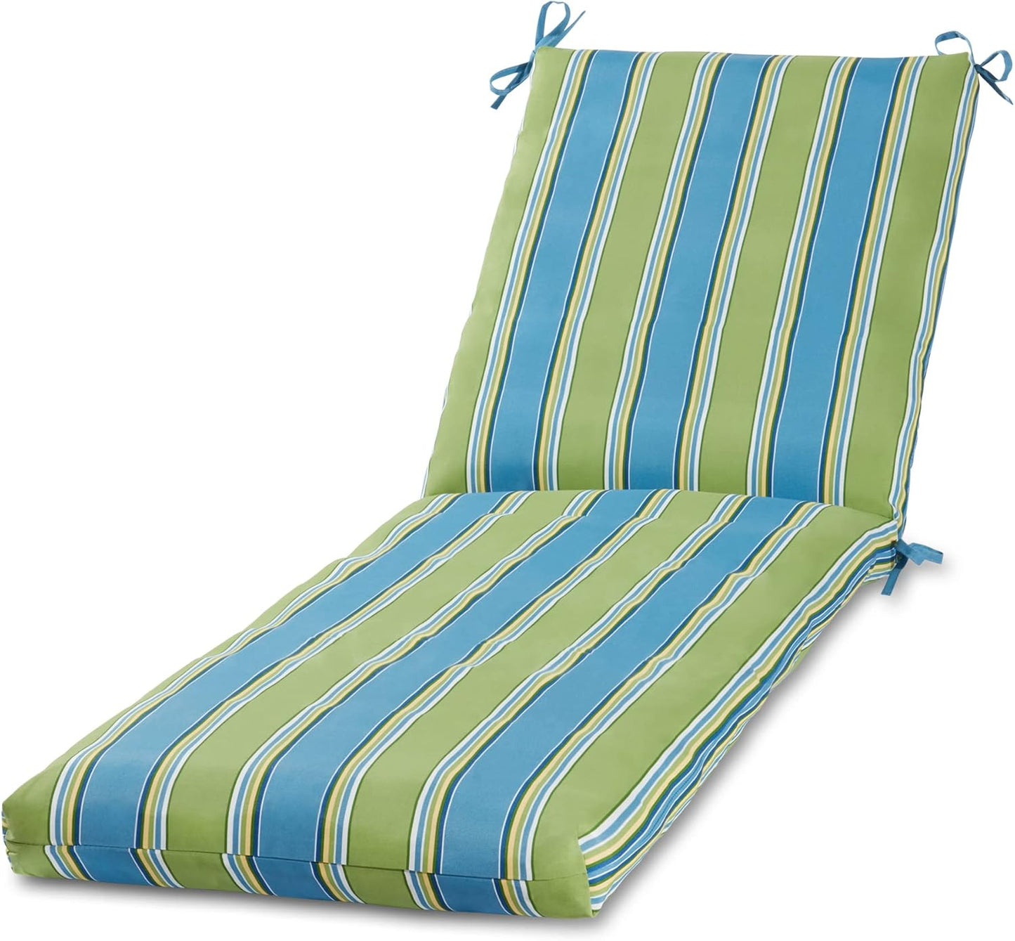Greendale Home Fashions Outdoor Reversible Chaise Lounge Chair Cushion, Paisley