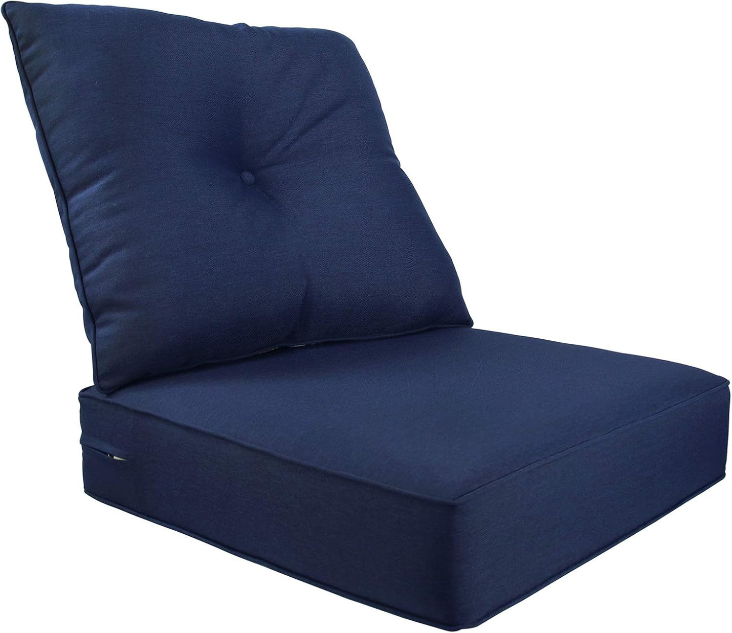 BOSSIMA Indoor/Outdoor Deep Seat Chair Cushion Set,Spring/Summer Seasonal Replacement Cushions Green/Blue Paisley