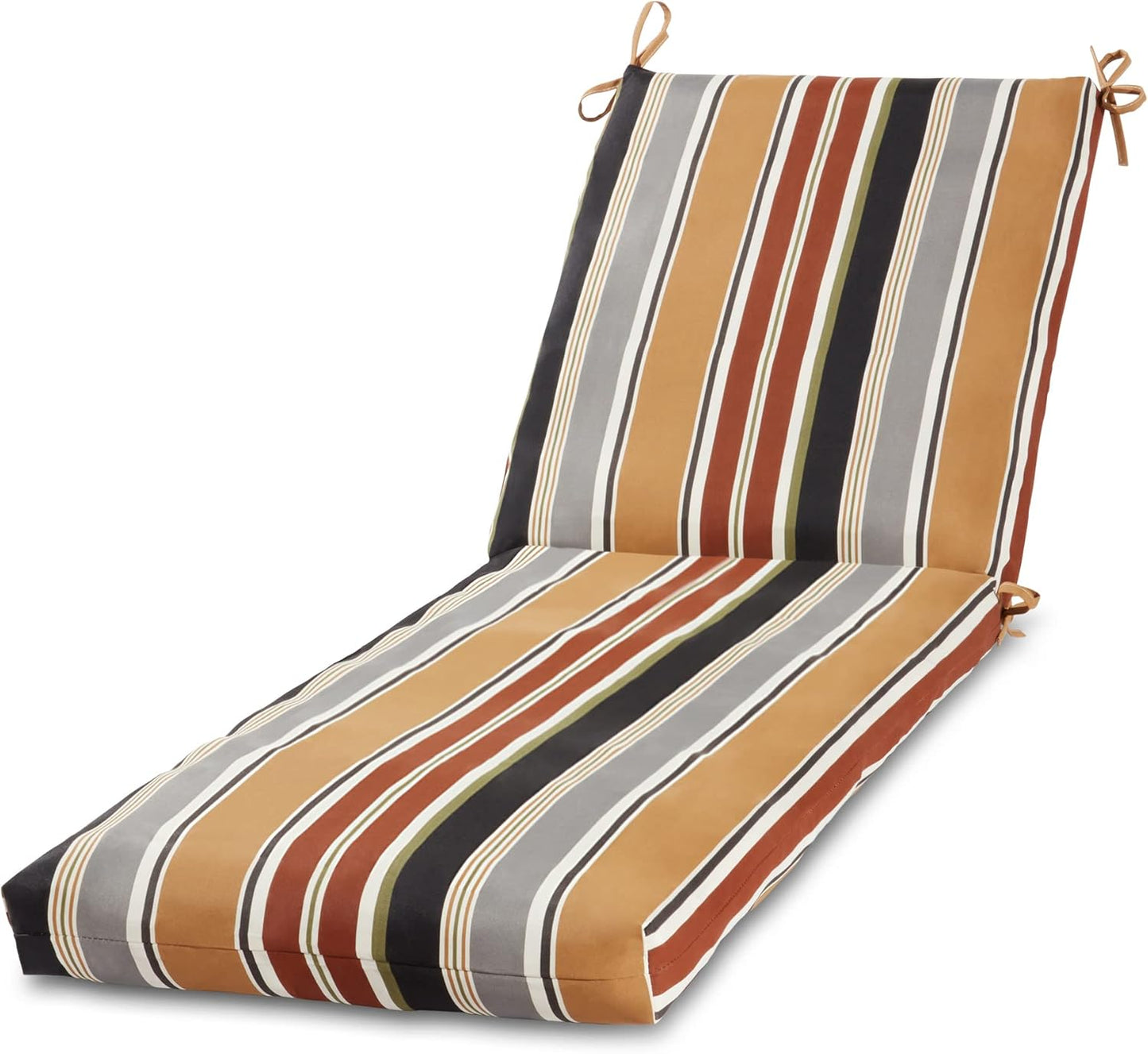 Greendale Home Fashions Outdoor Reversible Chaise Lounge Chair Cushion, Paisley