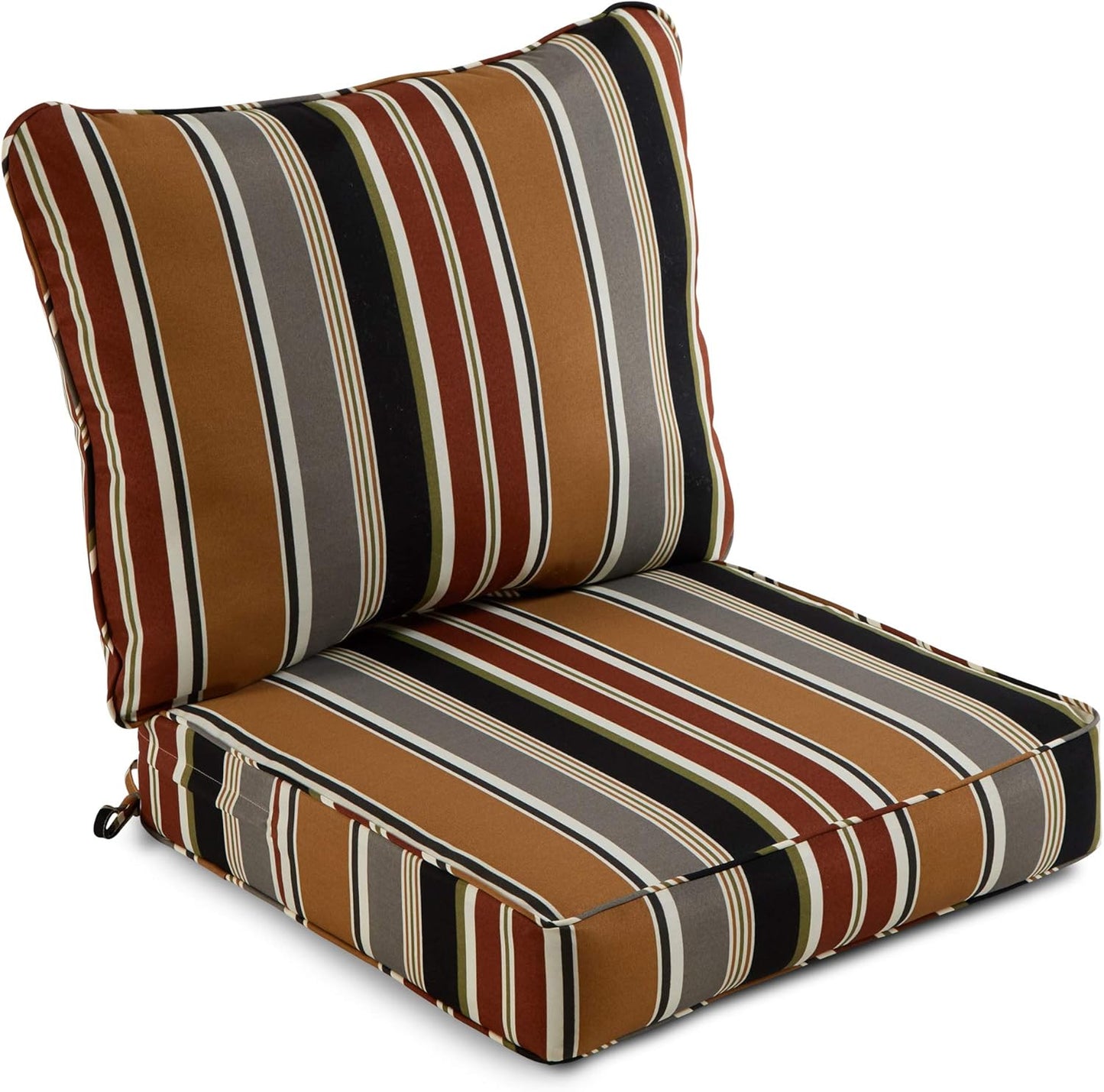 South Pine Porch Outdoor 2-Piece Deep Seat Cushion Set, Jamboree Paisley
