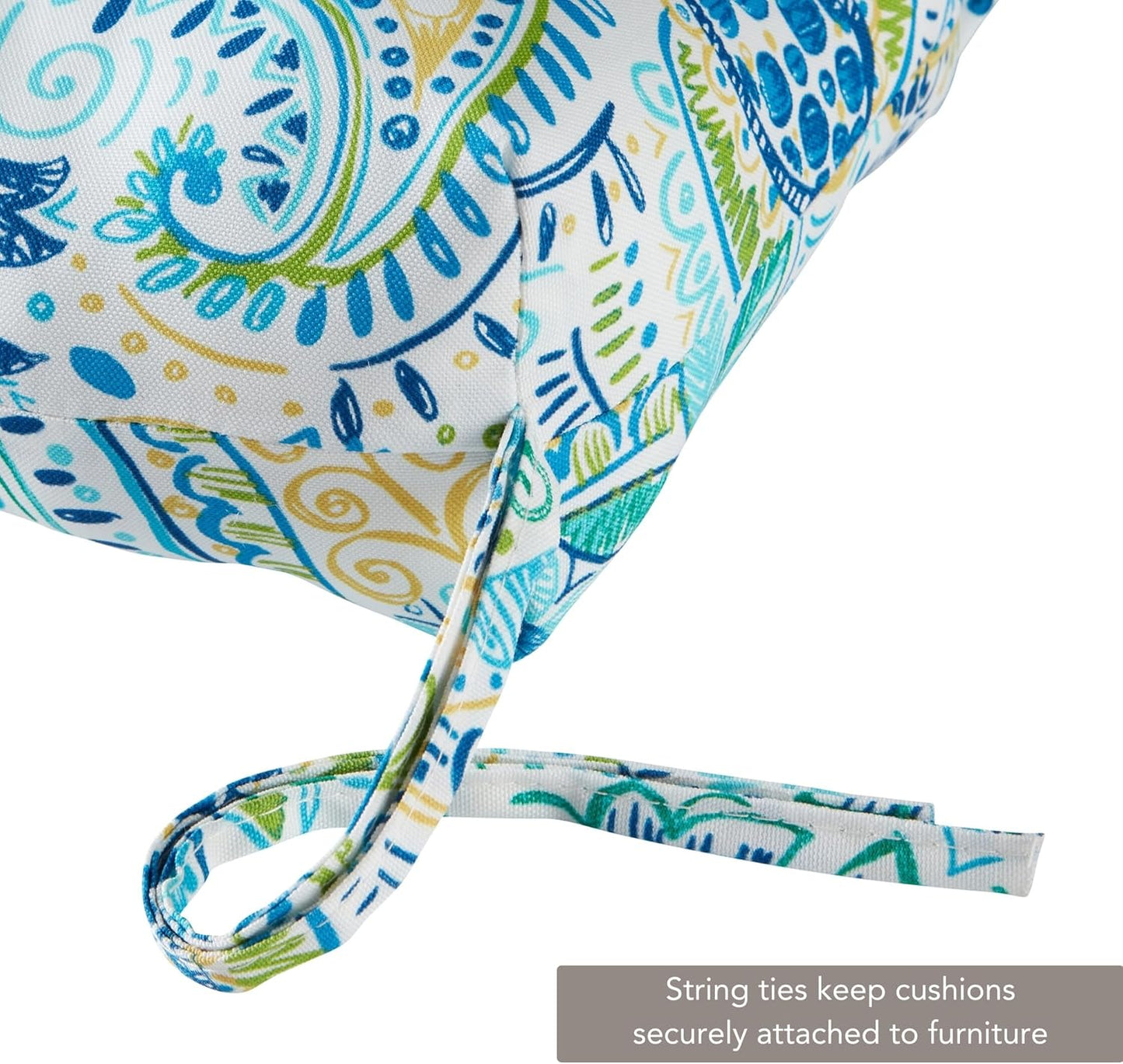 Greendale Home Fashions Outdoor Reversible Chaise Lounge Chair Cushion, Paisley