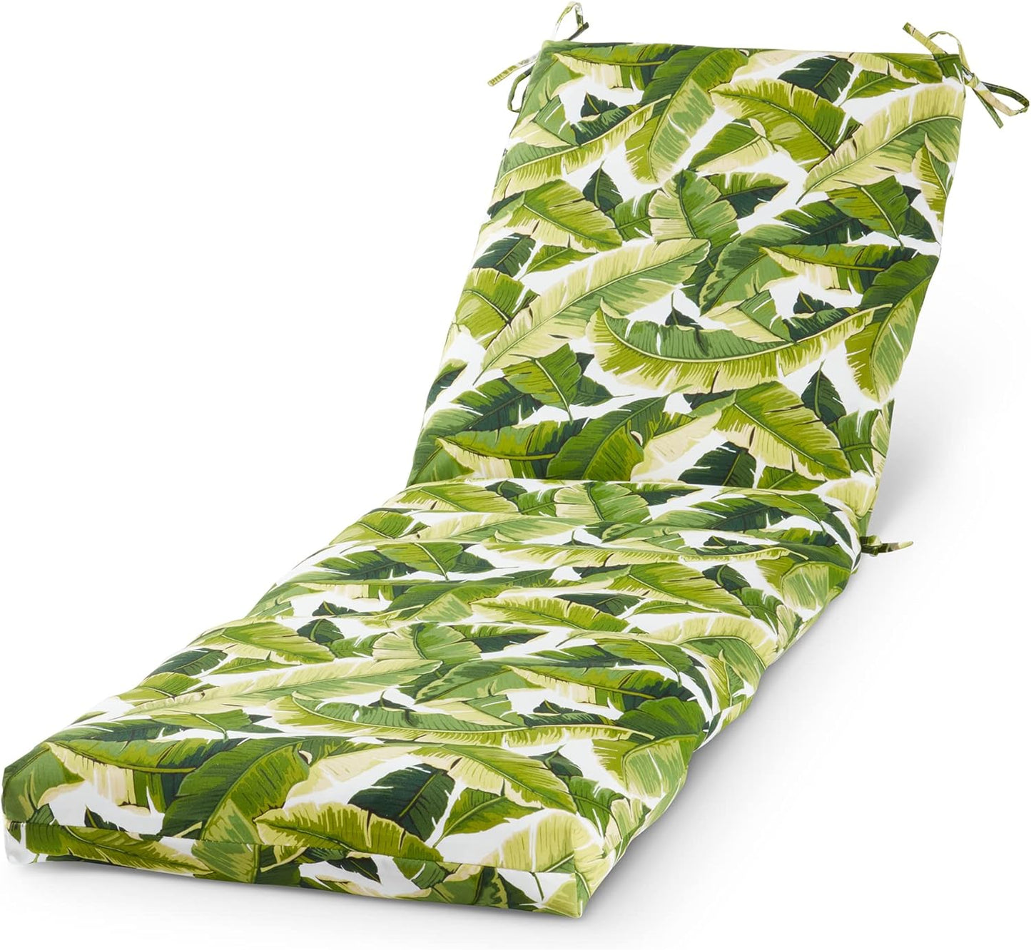 Greendale Home Fashions Outdoor Reversible Chaise Lounge Chair Cushion, Paisley