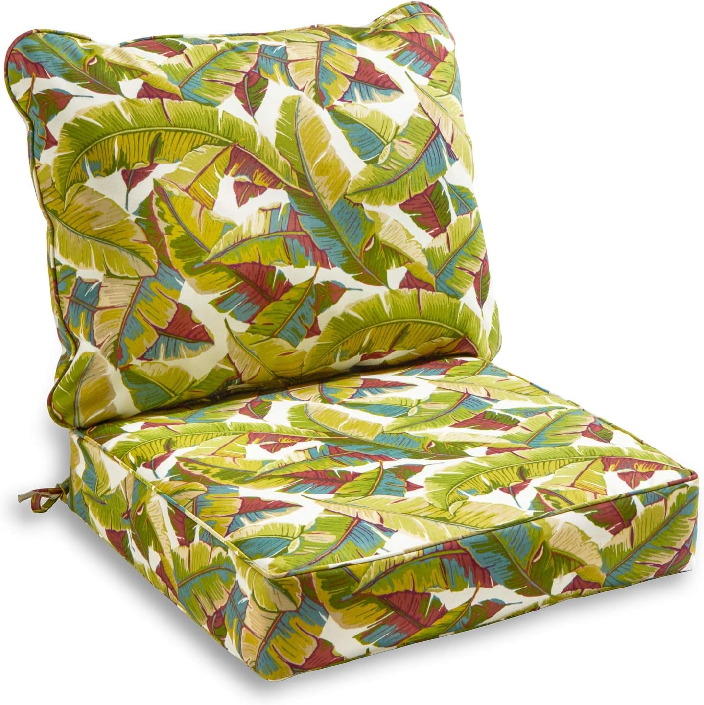 South Pine Porch Outdoor 2-Piece Deep Seat Cushion Set, Jamboree Paisley
