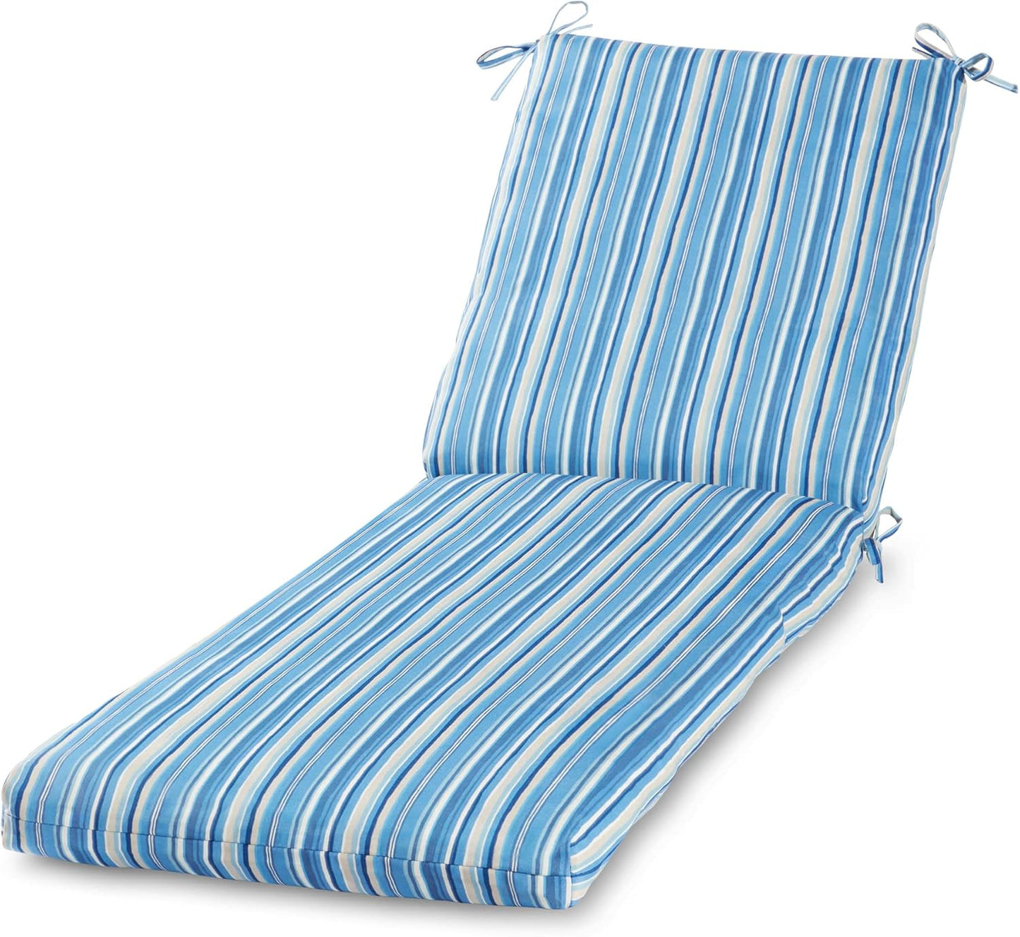 Greendale Home Fashions Outdoor Reversible Chaise Lounge Chair Cushion, Paisley