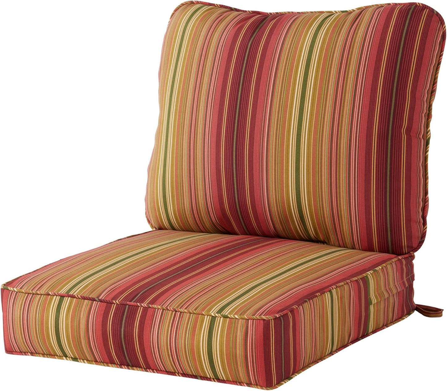 Greendale Home Fashions 2-Piece Outdoor Deep Seat Cushion Set, Paisley