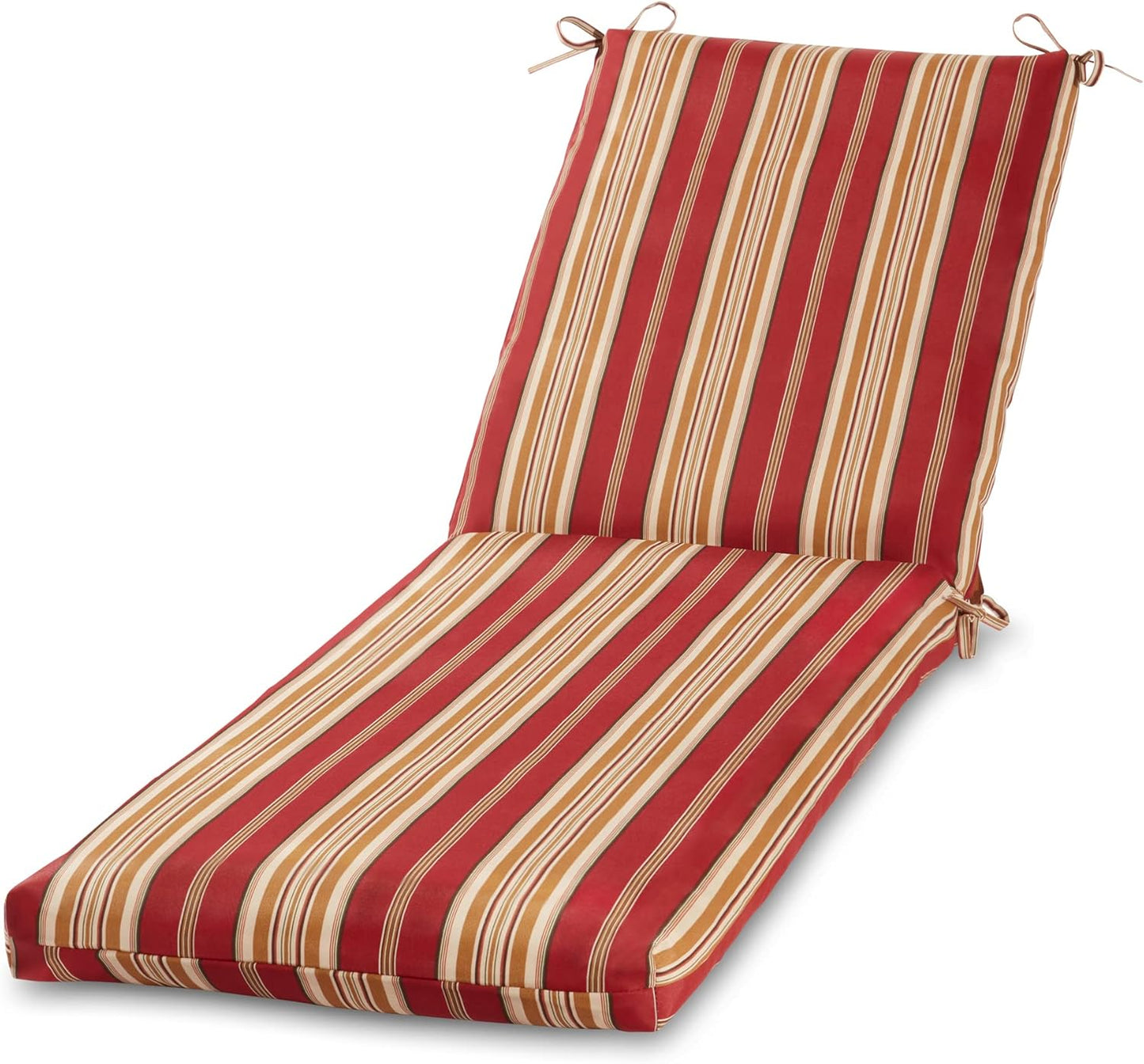 Greendale Home Fashions Outdoor Reversible Chaise Lounge Chair Cushion, Paisley