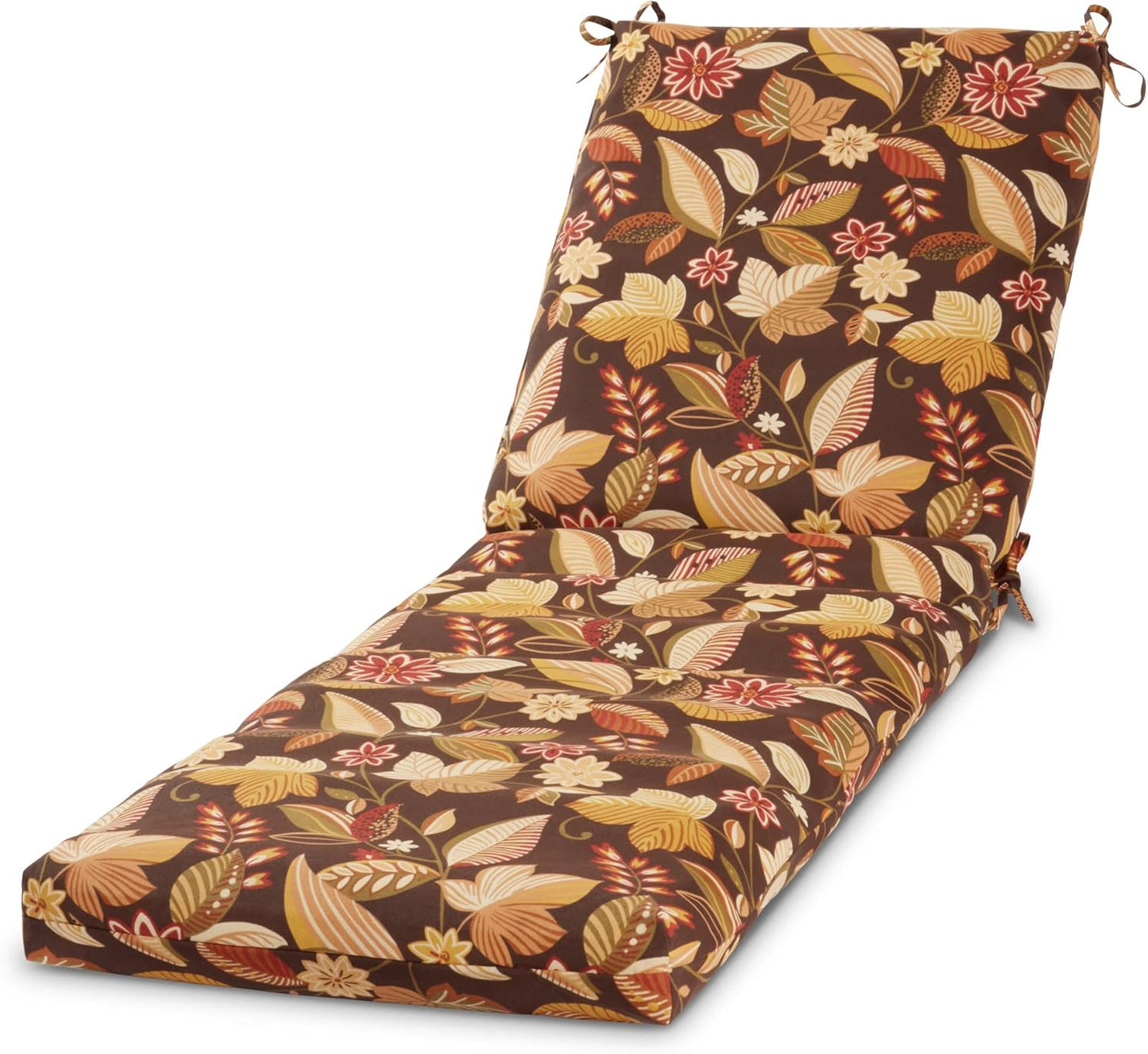 Greendale Home Fashions Outdoor Reversible Chaise Lounge Chair Cushion, Paisley