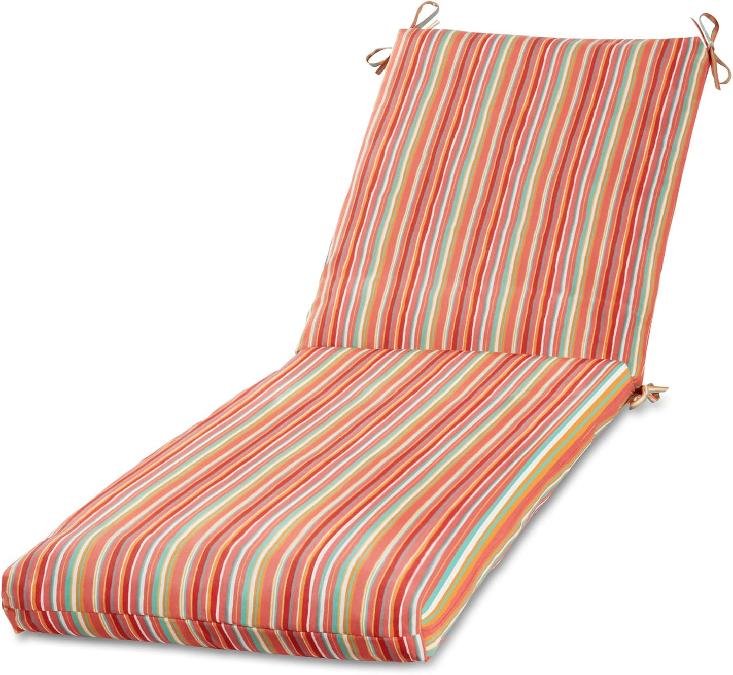 Greendale Home Fashions Outdoor Reversible Chaise Lounge Chair Cushion, Paisley