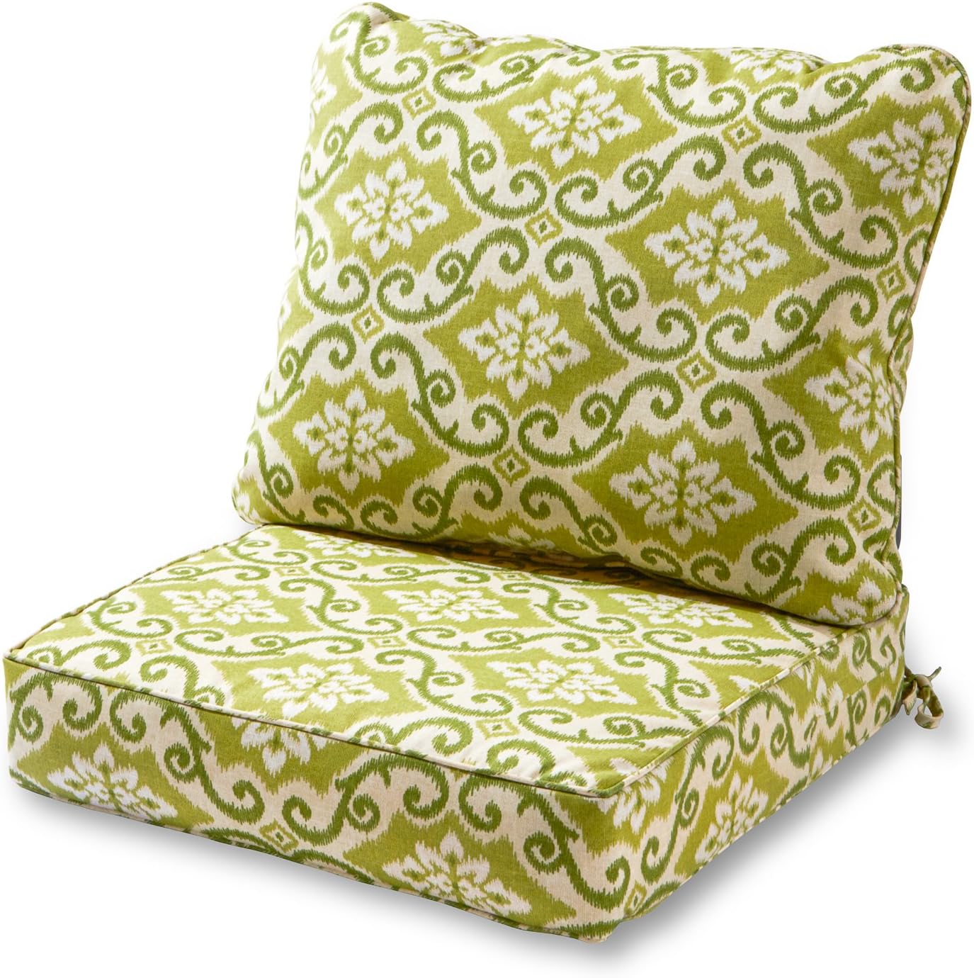 Greendale Home Fashions 2-Piece Outdoor Deep Seat Cushion Set, Paisley
