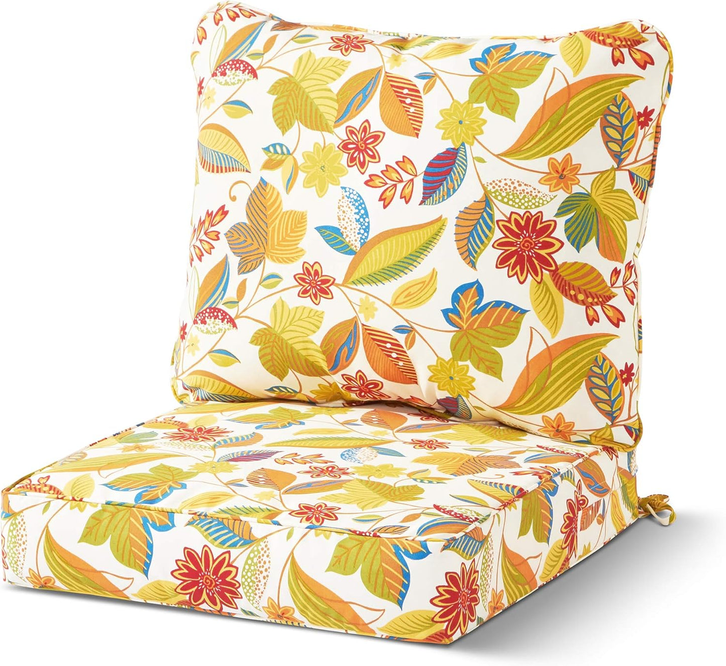 Greendale Home Fashions 2-Piece Outdoor Deep Seat Cushion Set, Paisley