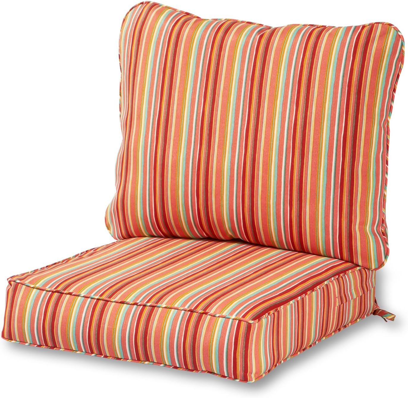 Greendale Home Fashions 2-Piece Outdoor Deep Seat Cushion Set, Paisley
