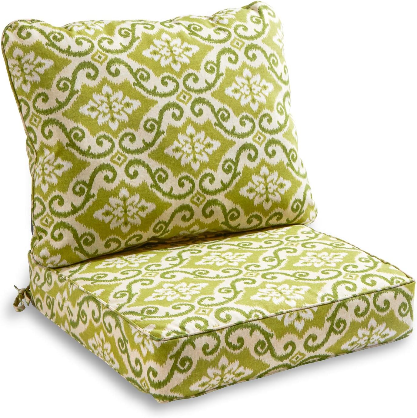 South Pine Porch Outdoor 2-Piece Deep Seat Cushion Set, Jamboree Paisley
