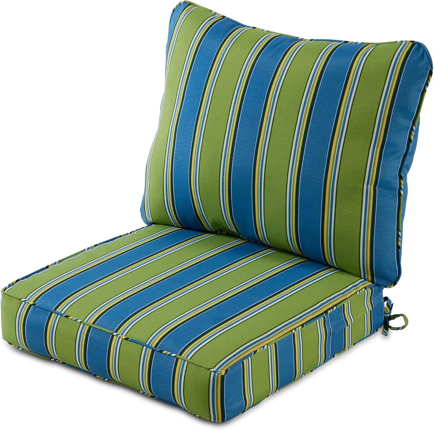 Greendale Home Fashions 2-Piece Outdoor Deep Seat Cushion Set, Paisley