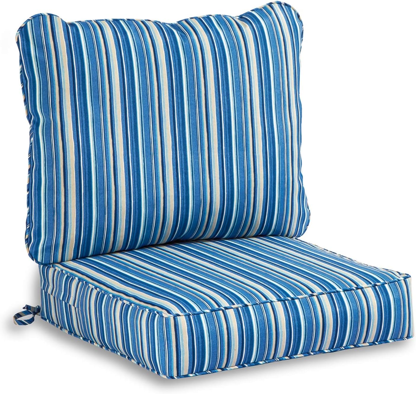 South Pine Porch Outdoor 2-Piece Deep Seat Cushion Set, Jamboree Paisley