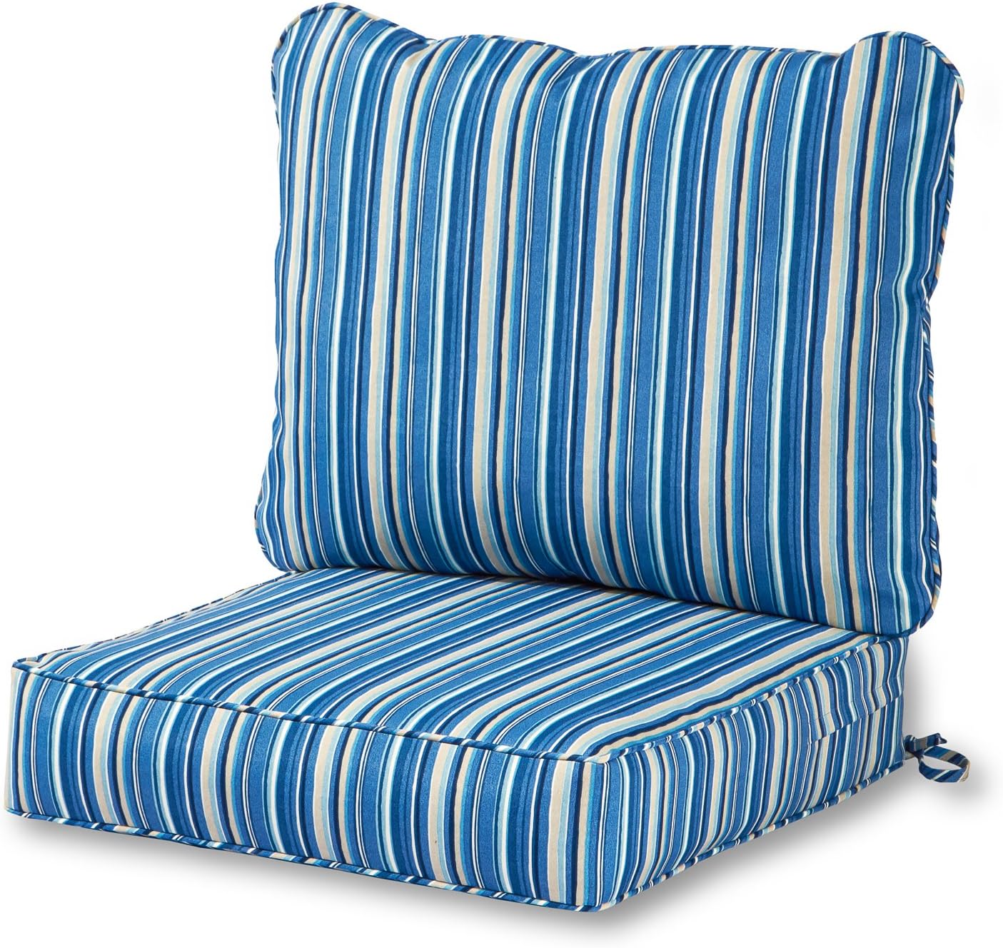 Greendale Home Fashions 2-Piece Outdoor Deep Seat Cushion Set, Paisley