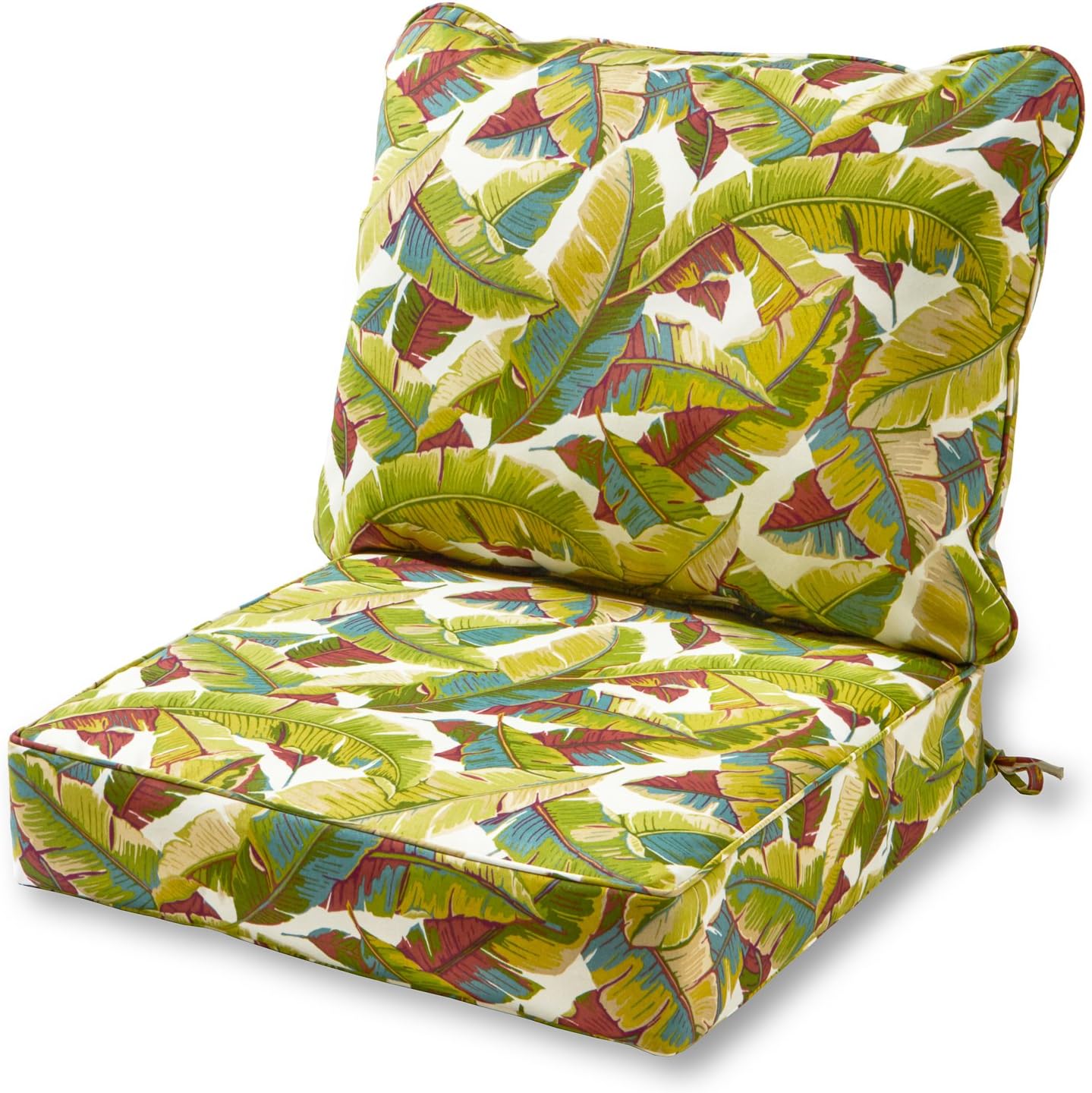 Greendale Home Fashions 2-Piece Outdoor Deep Seat Cushion Set, Paisley