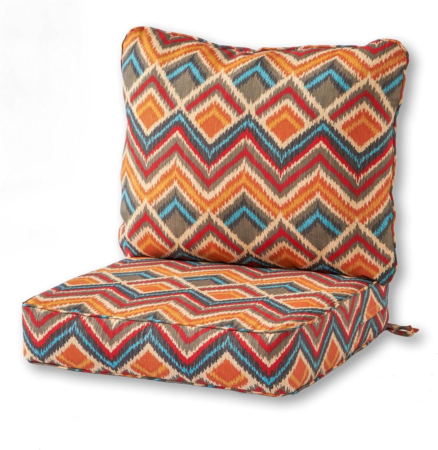 Greendale Home Fashions 2-Piece Outdoor Deep Seat Cushion Set, Paisley